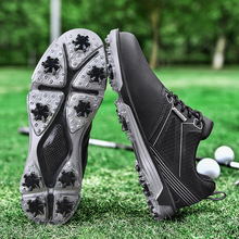 跨境爆款2023年夏季新款高尔夫球鞋男固定钉防水透气golf shoes