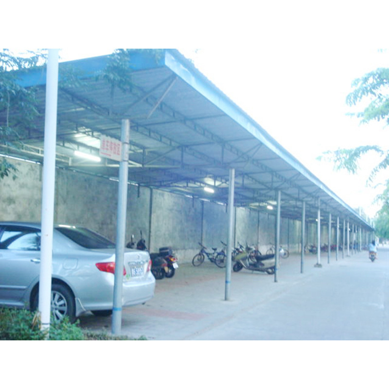 广州锦阁 钢结构停车棚 户外停车棚 铁皮钢棚 钢结构施工 钢构棚