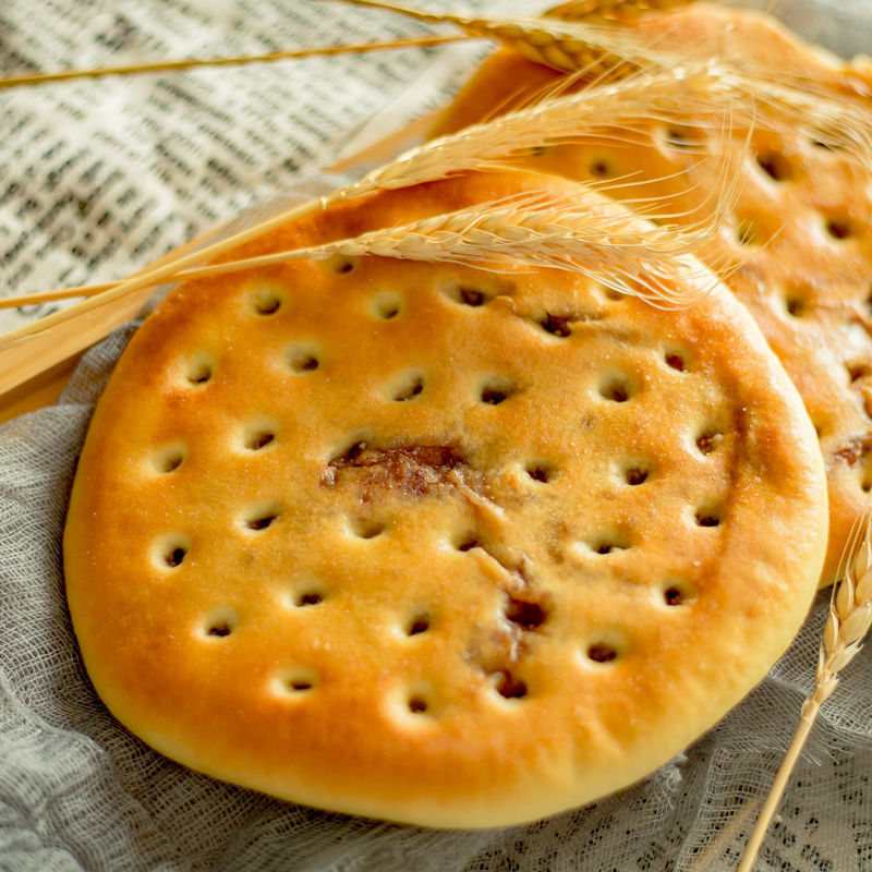 新疆特产 和田玫瑰花馕 馕饼 烤馕 传统烧饼 蜂蜜馕 鲜花饼 包邮