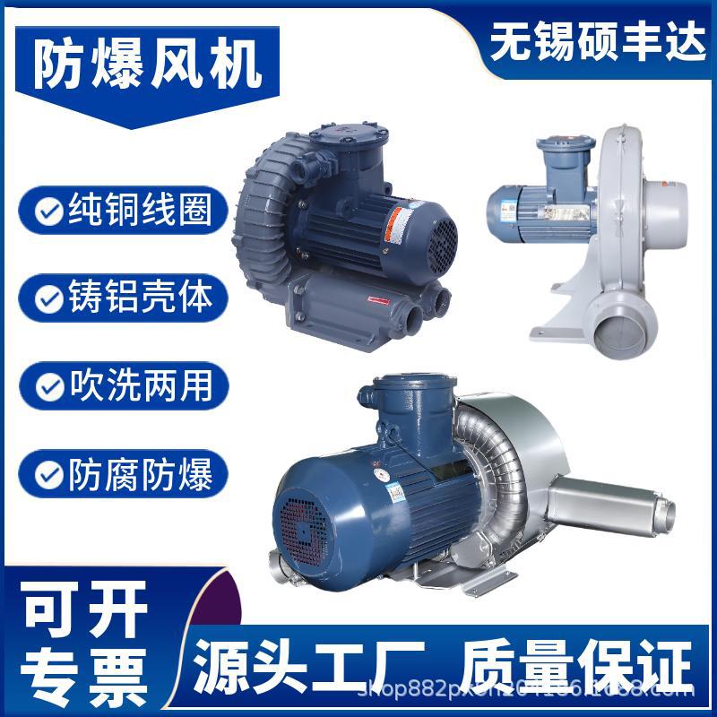2.2千瓦IP65防爆高压风机 3千瓦粉尘防爆鼓风机 4kw防爆型风机