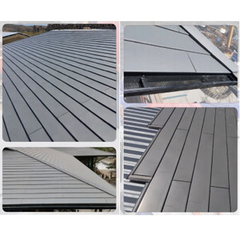 坡屋面阴沟瓦 屋面金属排水沟 波纹 红灰两面双色工艺 1.6米一片