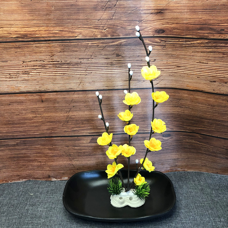 酒店冷菜盘饰花意境盘饰刺身装饰西餐摆盘创意性摆件创意梅花摆件