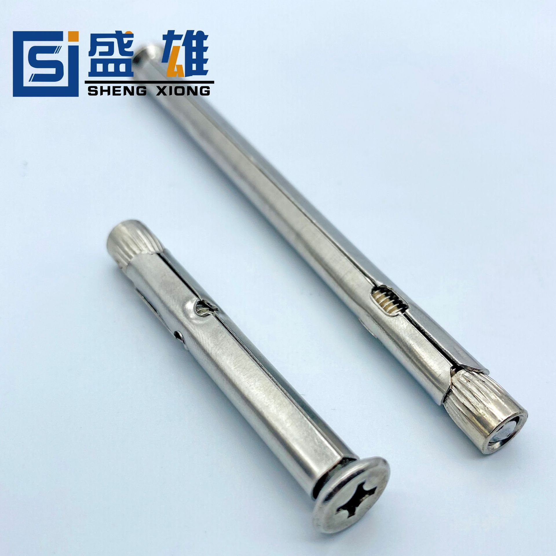 304/201不锈钢沉头十字内膨胀螺栓 内置式膨胀螺丝 防盗拉爆螺栓