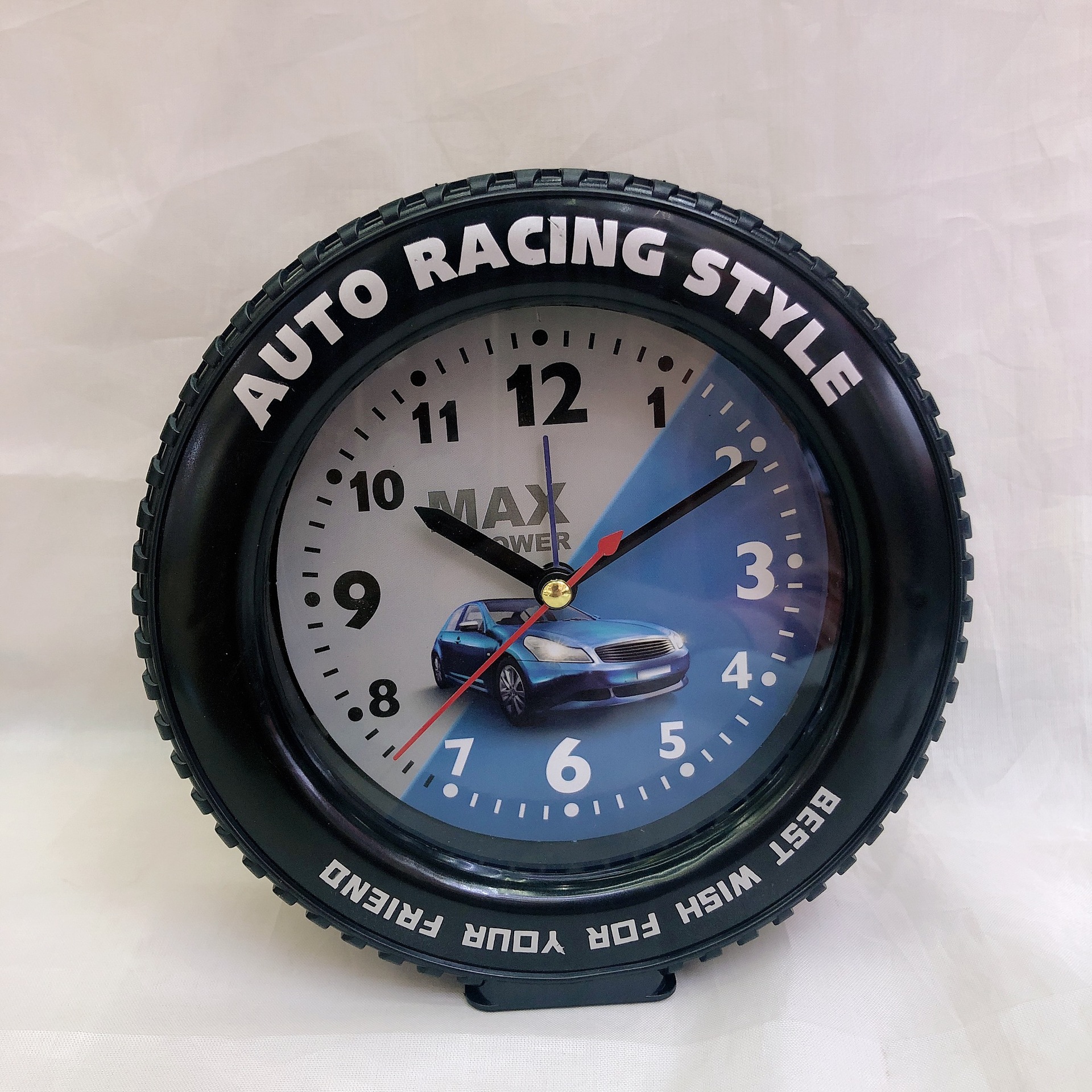 个性工艺汽车轮胎闹钟 学生书房叫醒时钟