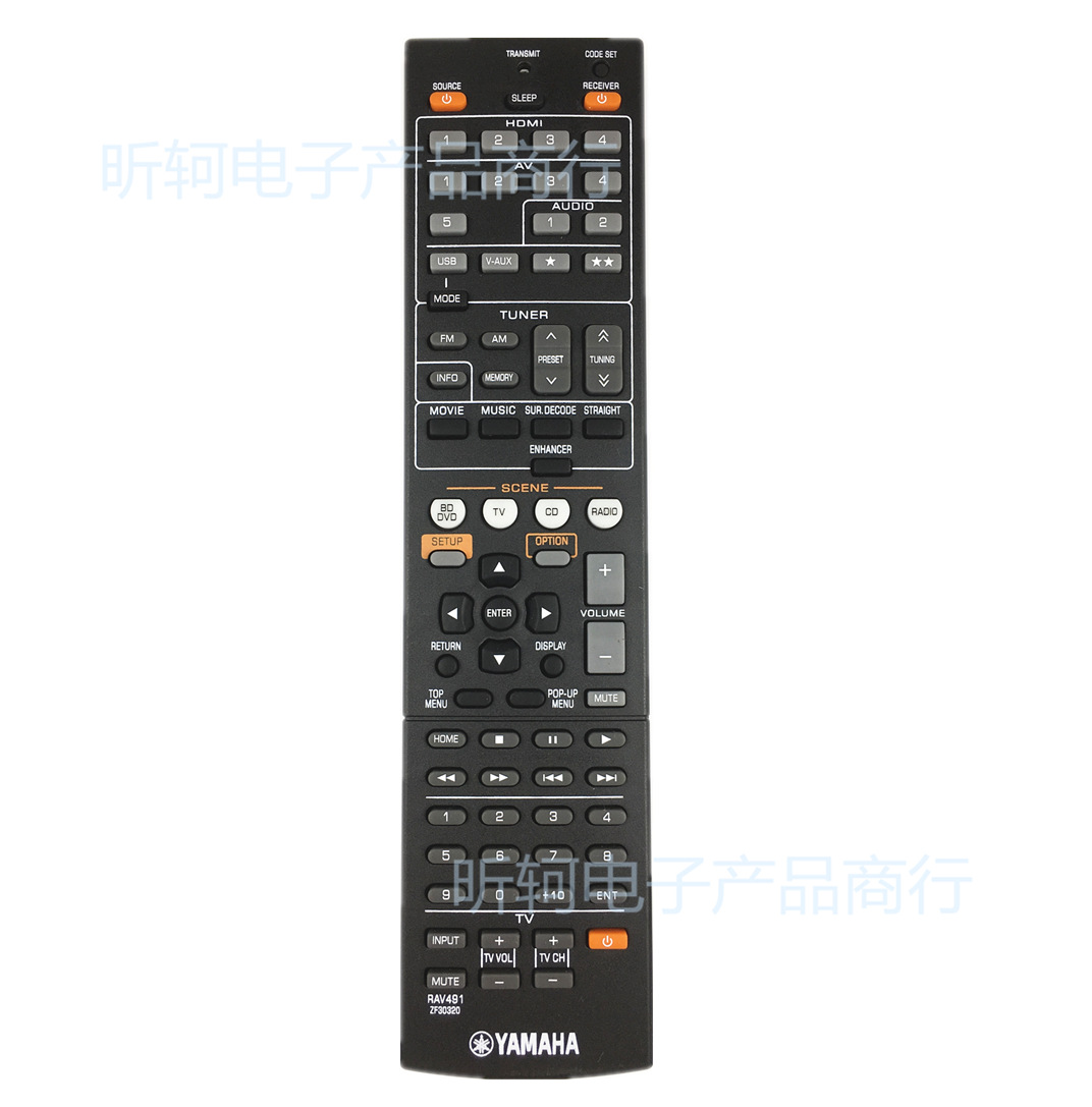 适用雅马哈功放遥控器rav491 rav494 htr-4066 rx-v475 remote