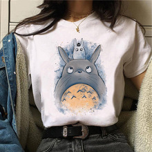Kawaii Totoro卡哇伊龙猫印花t恤短袖女装外贸跨境wish/ebay亚马