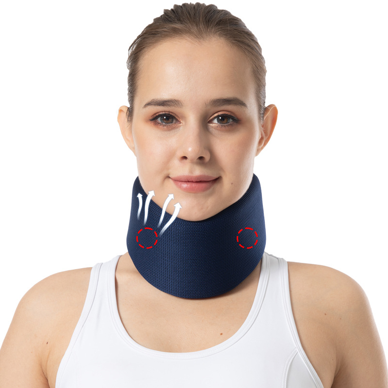 夏季护颈 打孔透气颈部支撑脖套护颈可调节围脖围领颈椎保护套