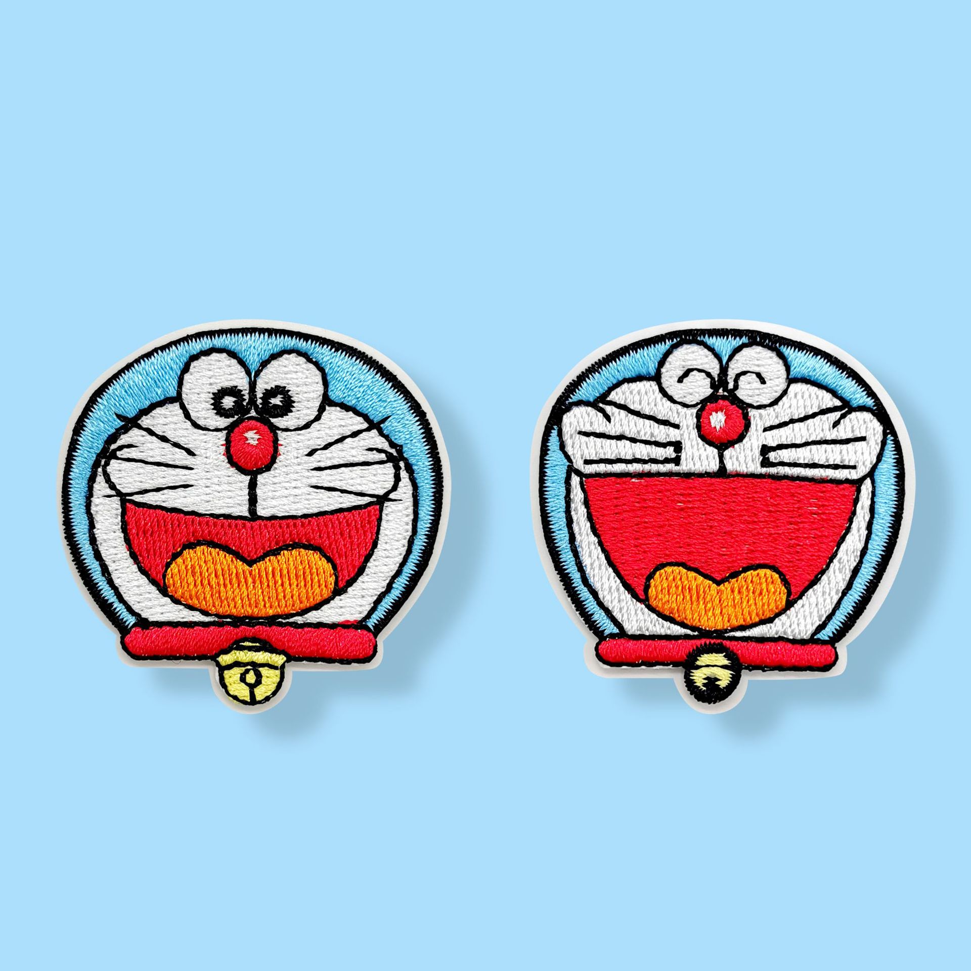 哆啦a梦卡通刺绣布贴叮当猫儿童衣服破洞补丁贴diy书包装饰自粘贴