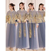 Bridesmaid Dresses Chinese style spring Xiu Bridesmaid full dress Chinese style Cheongsam skirt Sister group Adidas winter