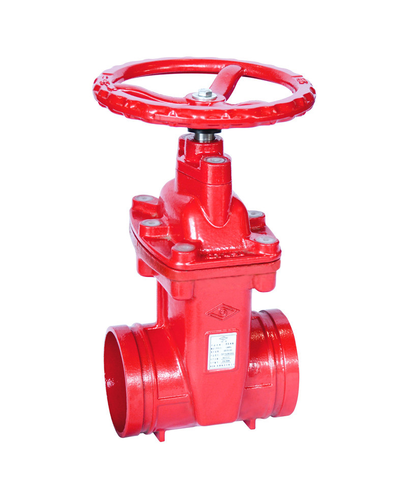 迈克25公斤级沟槽闸阀 fm ul认证法兰闸阀