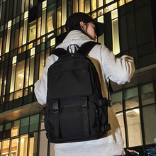 工装大容量书包女韩版高中生初中生大学生双肩包男跨境旅行背包潮