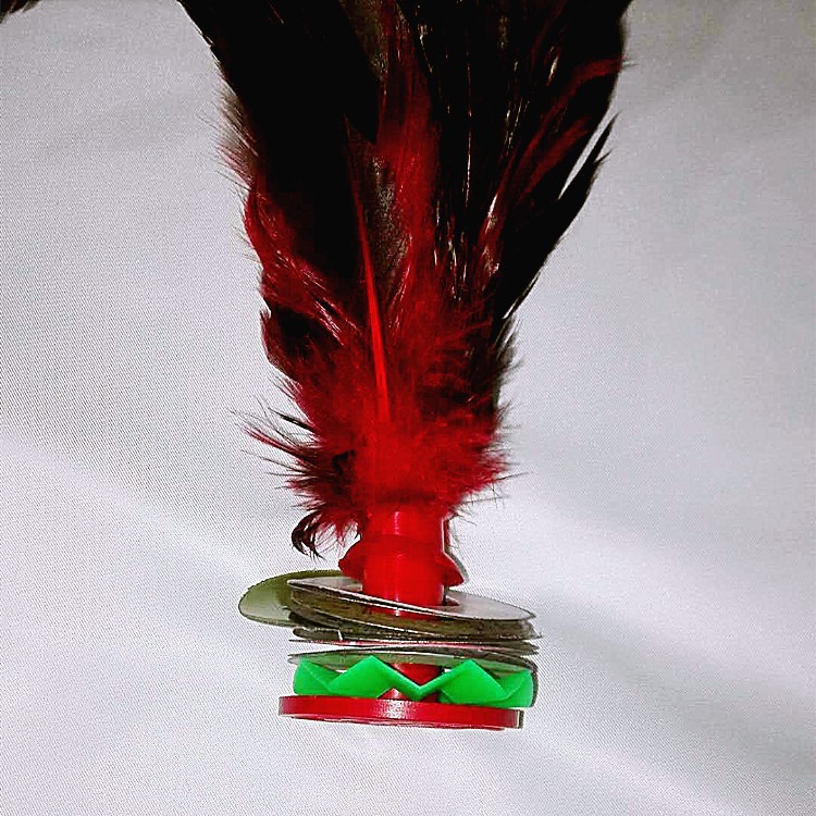 毽子大公鸡毛毽子毽球花毽彩色毽子黑鸡毛毽子球软毛大花毽批发