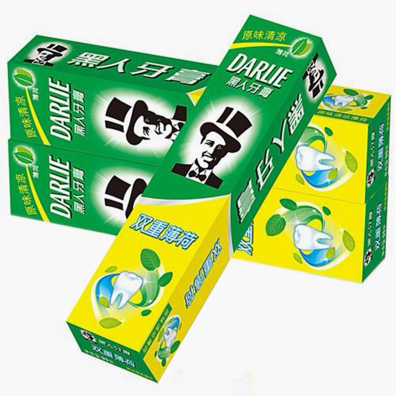 正品授权一件代发 黑人双重牙膏225克