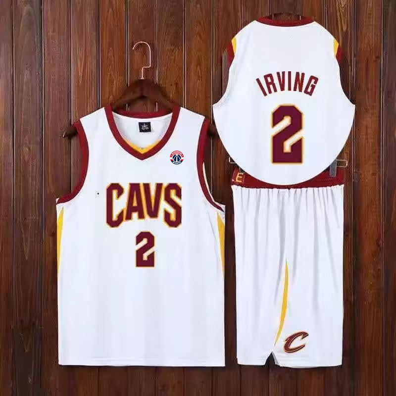 篮球服套装球衣骑士队欧文2号黑色无袖球衣套装大学生训练服印制