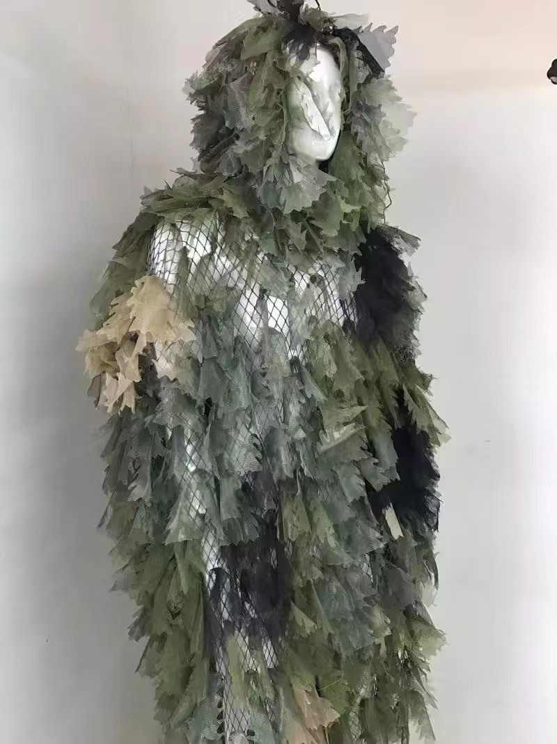 伪装衣伪装服表演服装仿生网眼树叶服树叶衣服-阿里巴巴