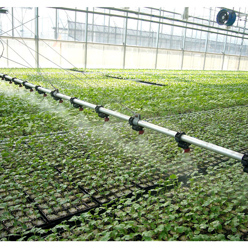 温室大棚浇水喷灌设备 灌溉移动式养殖大棚喷灌机 大棚节水喷灌