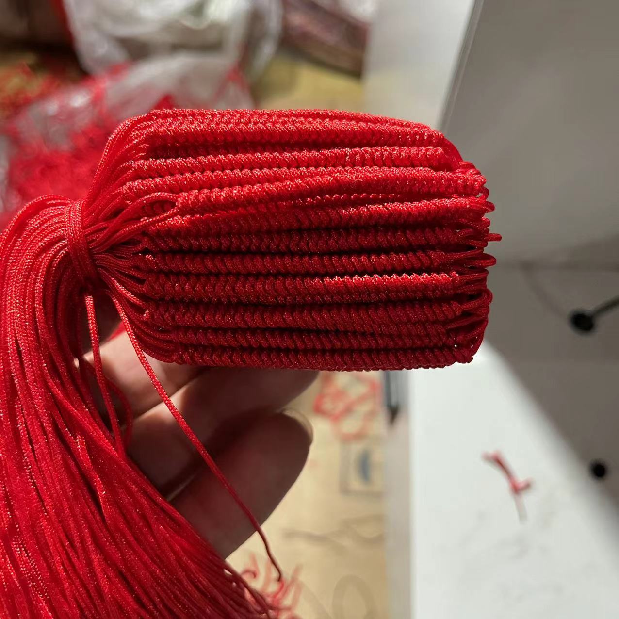 金刚结钥匙扣挂件绳子a线锦纶金刚结挂件配饰铜葫芦钥匙扣绳子