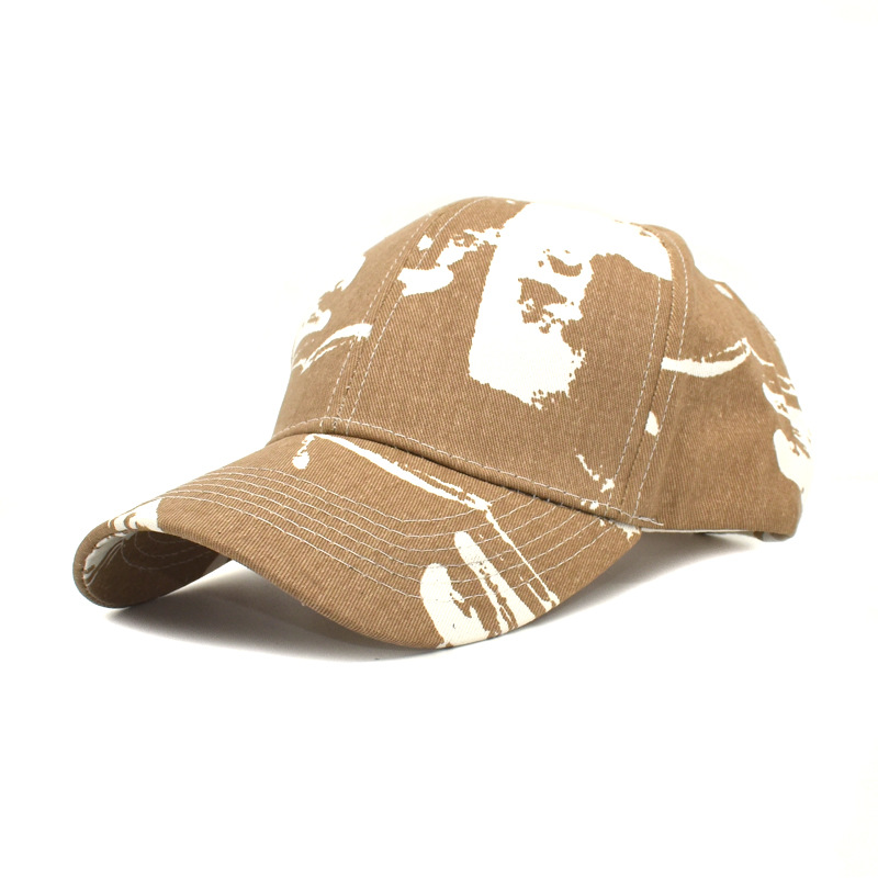 Foreign Trade Men's New Tie-Dyed Baseball Cap Female Graffiti Personality Fashion Peaked Cap Outdoor Travel Sun Hat Fashion