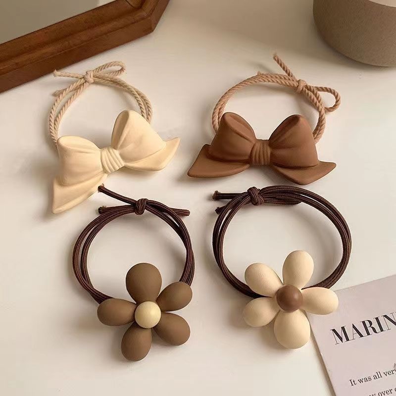 Korean Internet Celebrity Simple Hair Ring Elegant Headband for Women 2022 New Rubber Band Ponytail High Elastic Durable Hair Rope