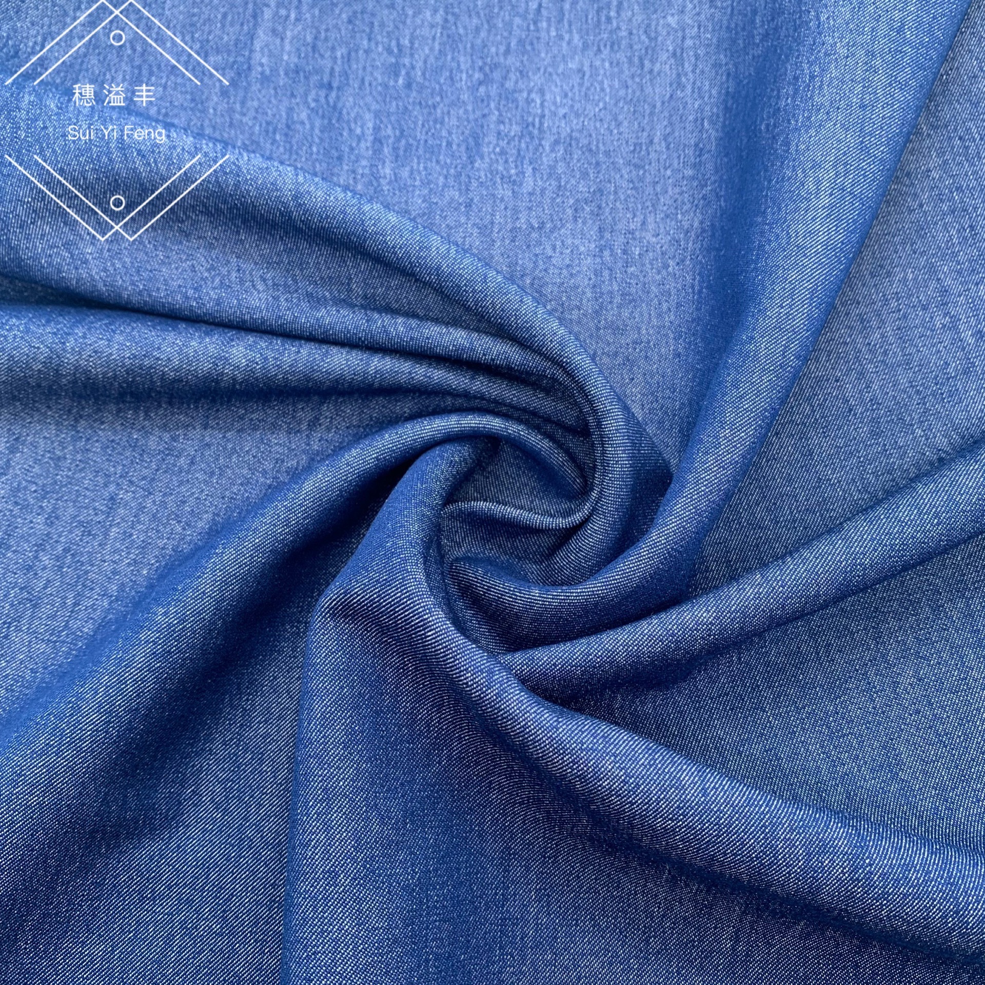 b-007#免洗仿天丝高弹牛仔布料 柔软舒适童装 男女装 连衣裙布料