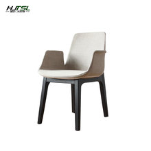 北欧设计师白蜡木实木餐椅 现代简约样板房售楼处靠背椅书房椅子