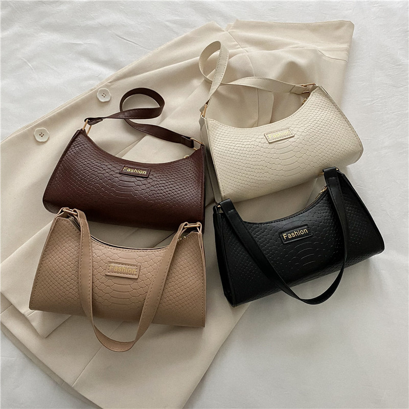 Fashion Fashion Crocodile Pattern Underarm Bag 2022 New Bags Women's Bag Versatile Handbag Simple Shoulder Bag