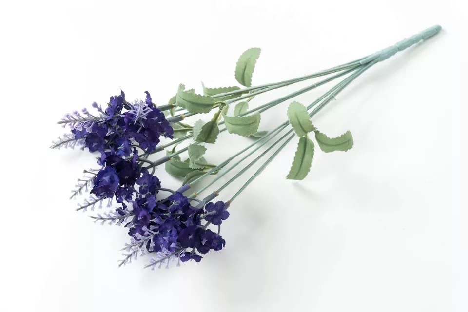 仿真薰衣草 10头薰衣草麦穗新娘手捧花仿真植物盆栽绿植婚庆花卉