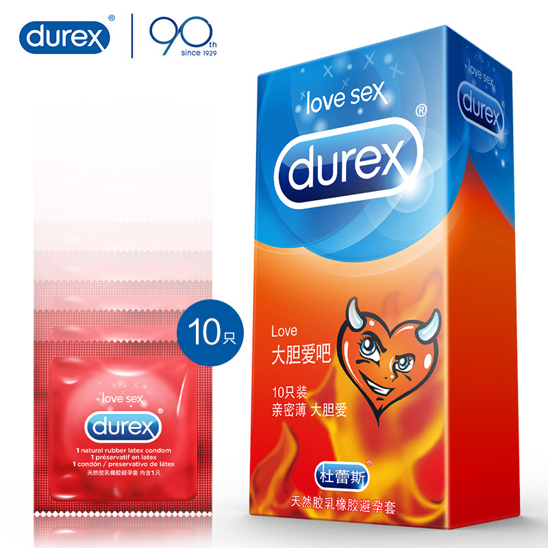 Durex 001 Condom Ultra-Thin Bold Love Sex Toys Condom Thread Safty Belt Cover Wholesale Delivery