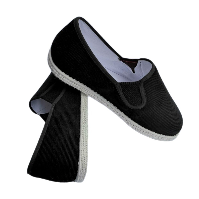 手工布鞋热销土家族千层底爸爸款灯芯绒男女式锁边纳底鞋一件代发