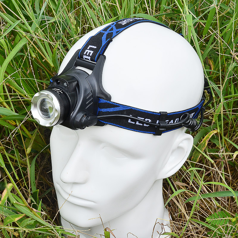 帽头灯专用固定头顶工作灯充电式防水矿灯强光充电超亮变焦