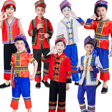 广西三月三壮服男童幼儿新款少数民族服装儿童男56个民族服装套装