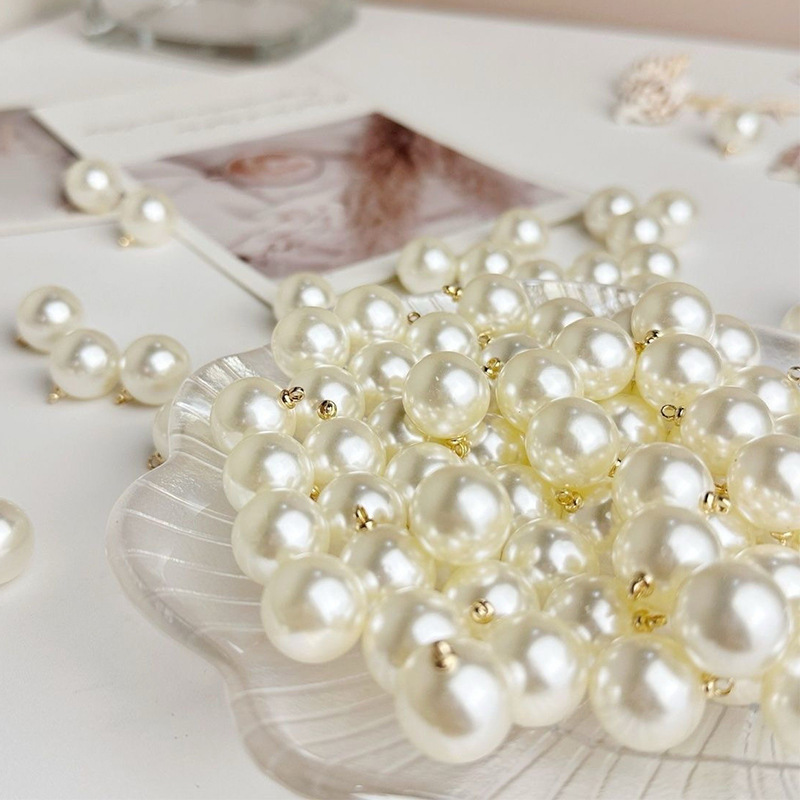 合金头羊眼仿真珍珠diy配件珍珠配件散珠饰品配件服饰发饰装饰