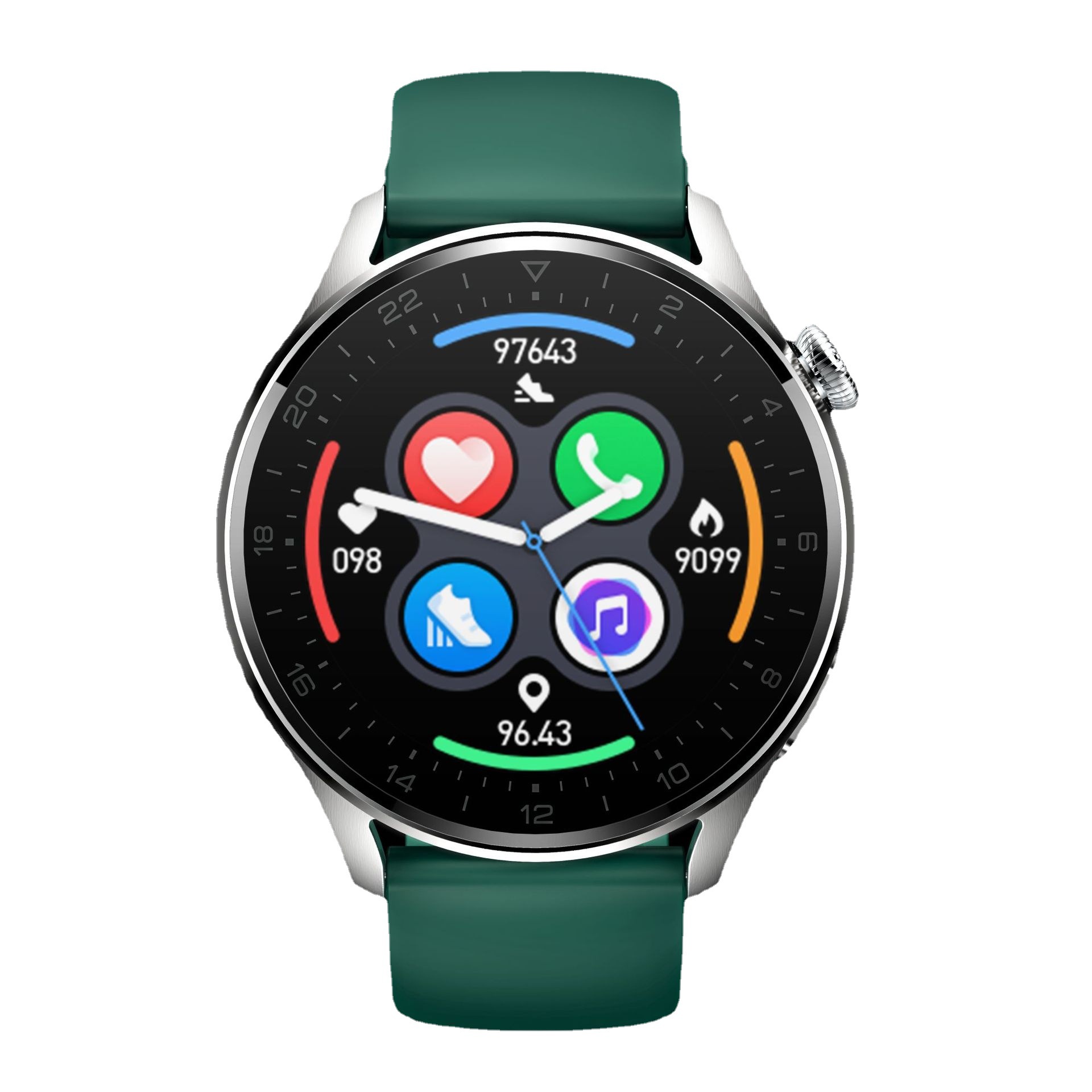 t8一键录音蓝牙通话音乐播放存储多功能运动智能手表