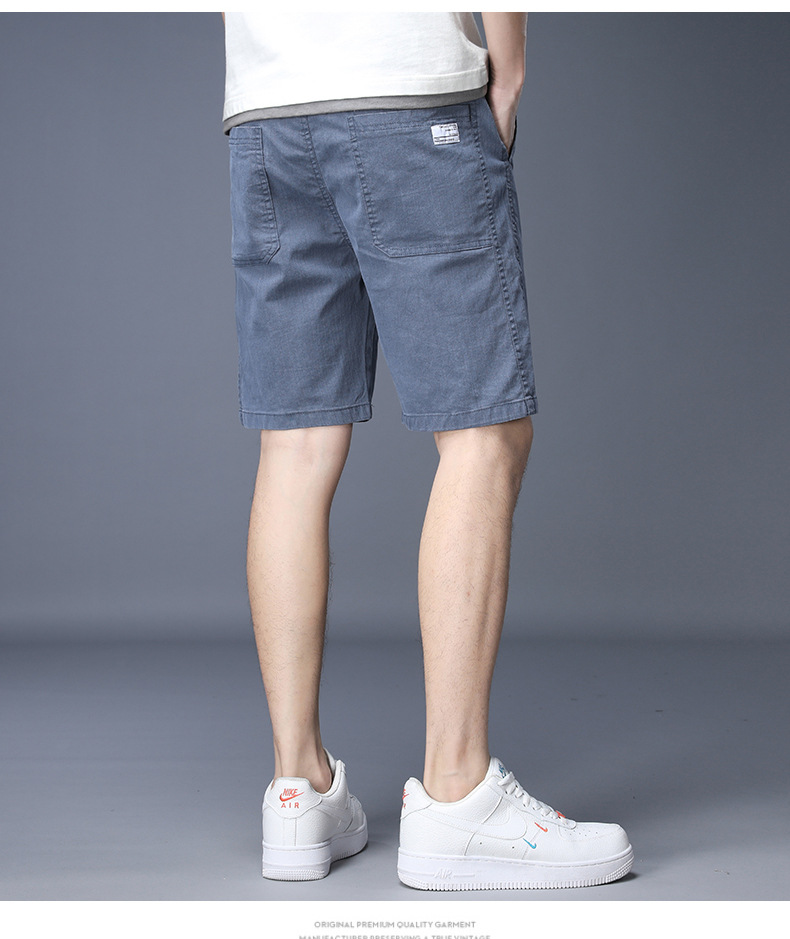 夏季薄款半截休闲牛仔短裤男士直筒宽松五分裤中裤子男裤夏天外穿