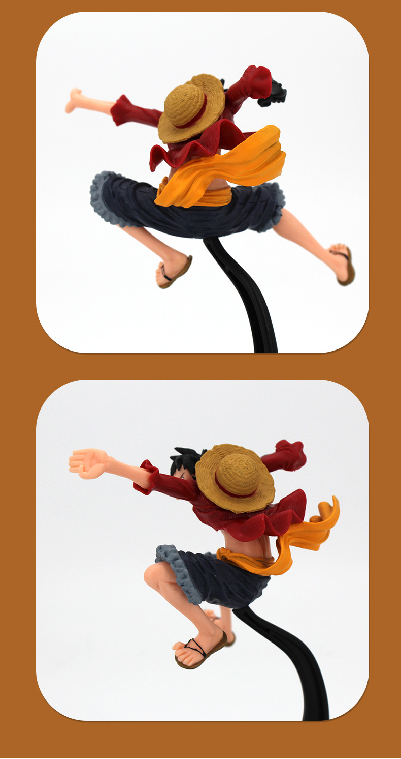 海贼王手办公仔 动漫路飞模型 海贼王手办汽车摆件 路飞手办模型