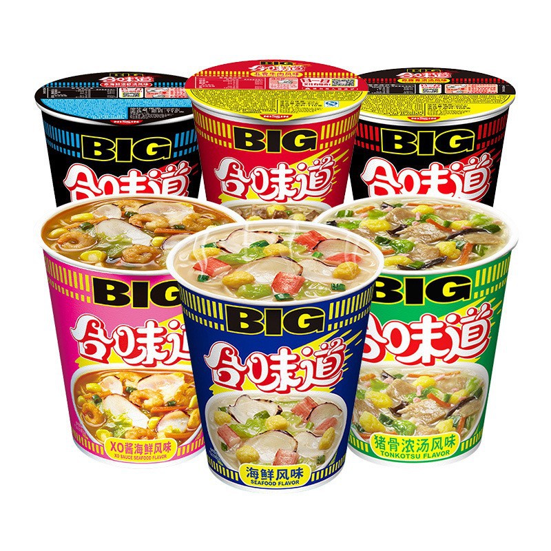 日清合味道杯面超大杯big12桶装 冬阴功速食泡面方便面整箱批发