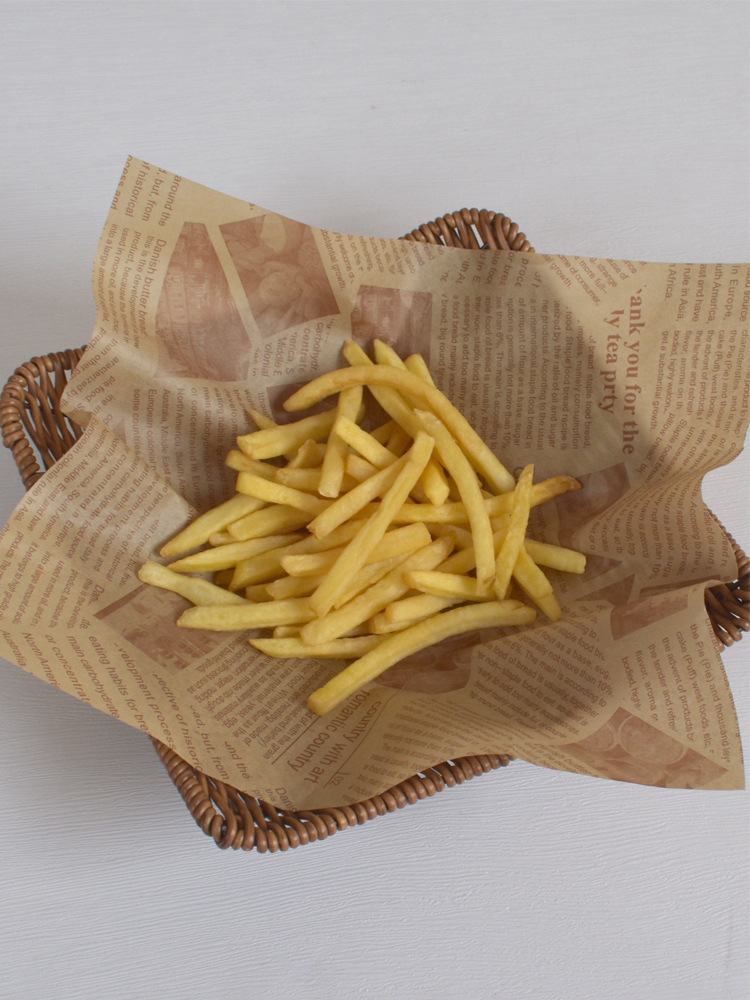 吸油纸商用防油纸食物专用隔油纸垫炸鸡汉堡小吃餐饮摆盘美式报纸