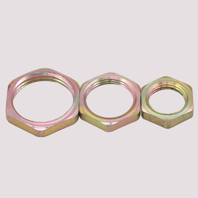 防爆锁母碳钢六角螺帽15螺母2025锁紧锁紧英标铁锁母