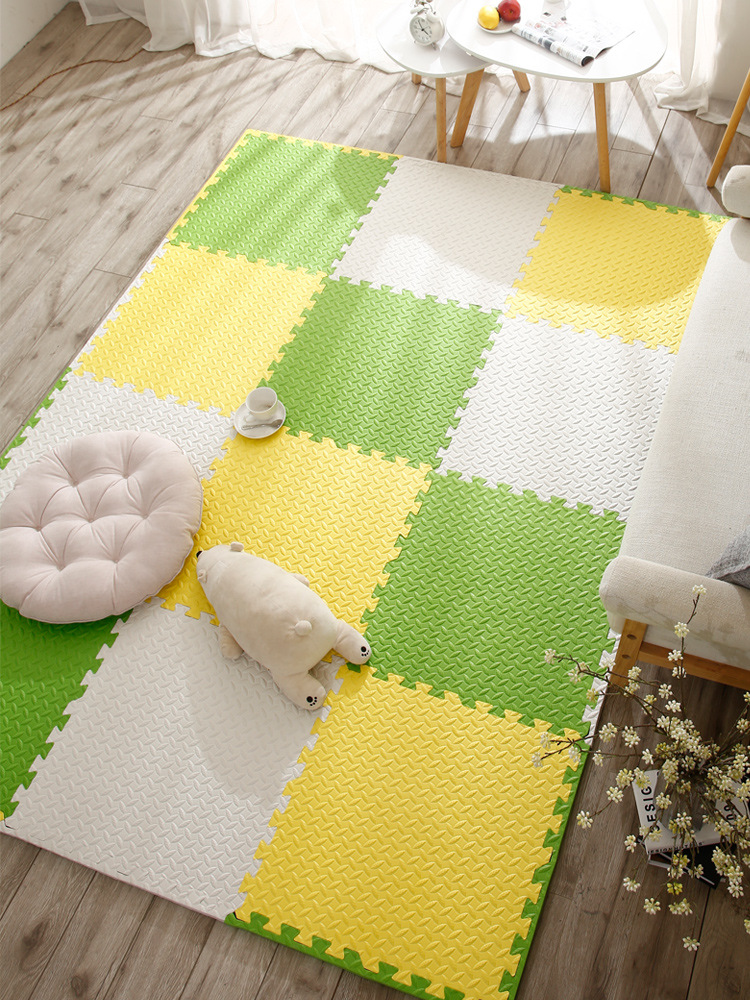 泡沫地垫拼接加厚儿童防摔爬行垫卧室爬爬垫大面积海绵铺地板整块