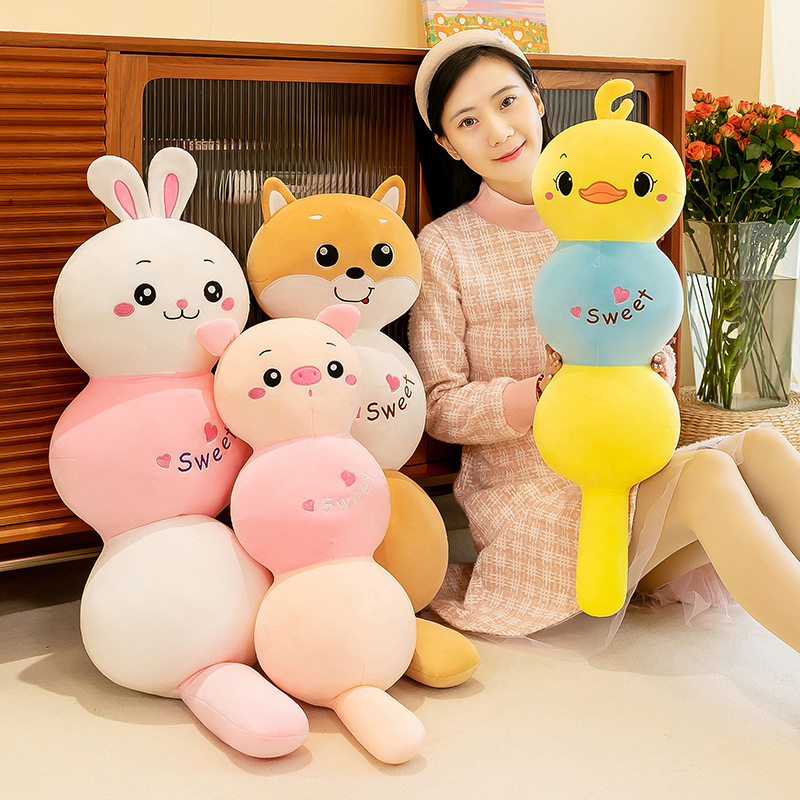 Cute Sugar Gourd Rabbit Plush Toy for Girls Sleeping Doll Doll Birthday Gift Ragdoll on Bed Pillow