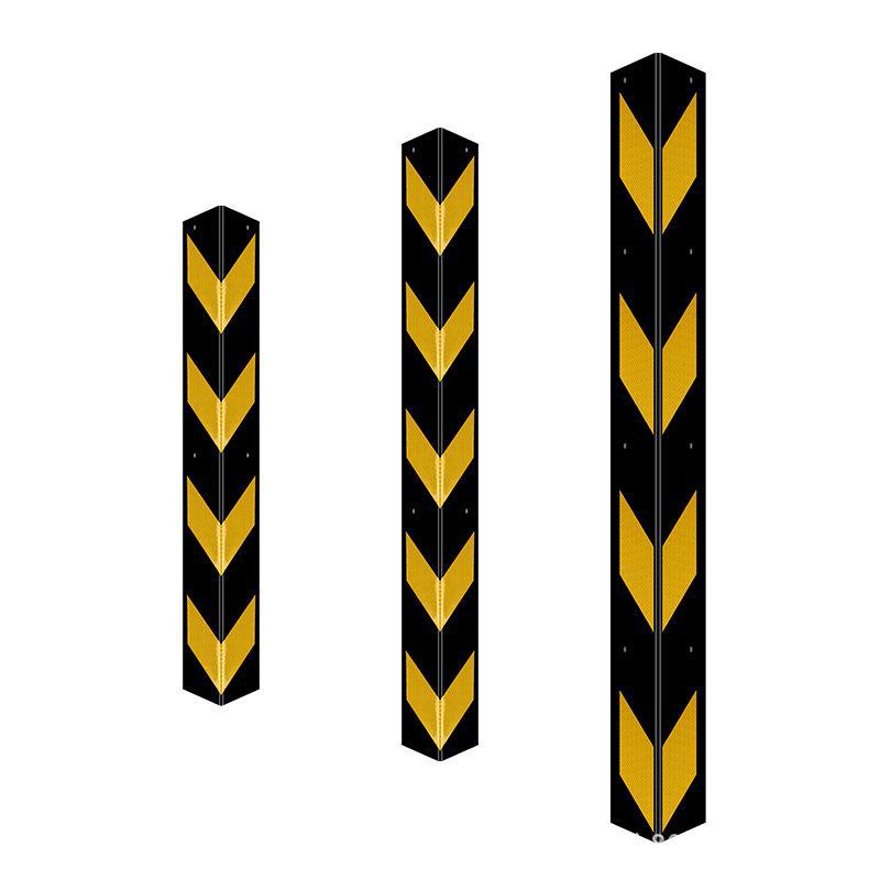 厂家橡胶直角护墙角橡胶护角车库 反光防撞条 护角 80cm橡胶护角