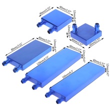 水冷头40*80*120*16侧面/对角出水冷热交换器电脑cpu制冷片散热器