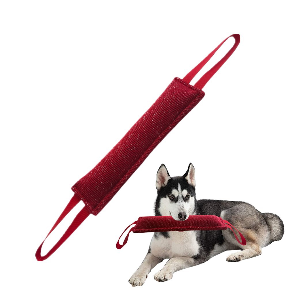 训犬红耐撕布咬棒刁咬衔磨牙狗咬棒咬靶训狗用品dog bite pillow