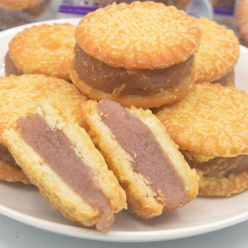 广西特产香芋饼传统小吃芋泥饼独立小包装夹心芋头饼干糕点点心