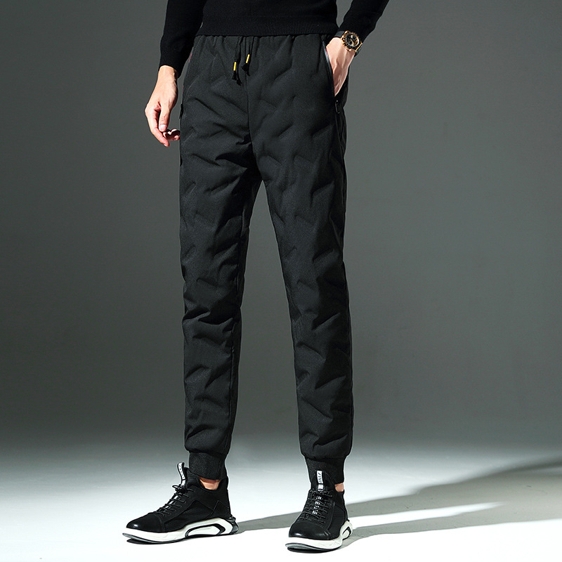 冬季爆品高品质男士羽绒裤男士青年休闲羽绒裤加厚保暖羽绒棉男裤