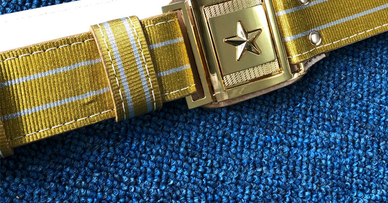 新式仪仗队金色外腰带14礼服文工团演出腰带国旗班斜挎纠察腰带