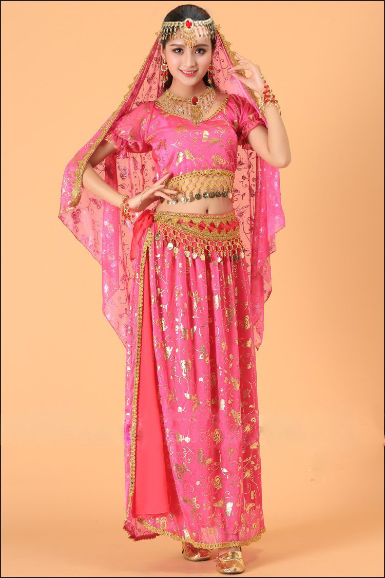 印度舞服装成人性感初学者高档演出服新疆舞表演服民族肚皮舞套装