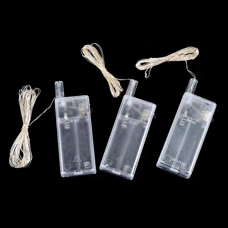 Luminous Bounce Ball LED Lamp Wire Battery Box No. 5 2 3 M Transparent High Bright Light Shell Lighting Chain Toy Accessories
