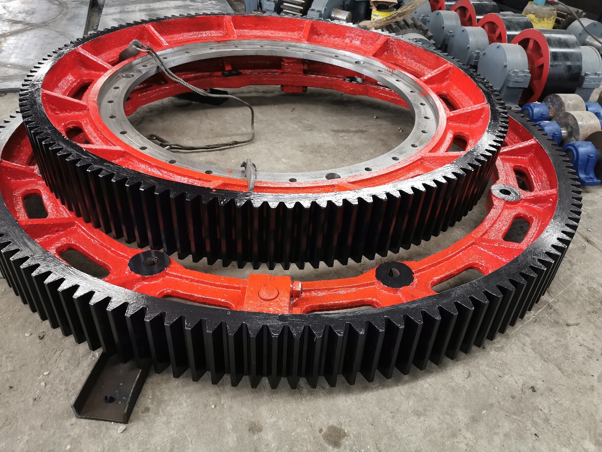 徐州烘干机大齿轮购买价格,回转窑拖轮齿轮装配图纸