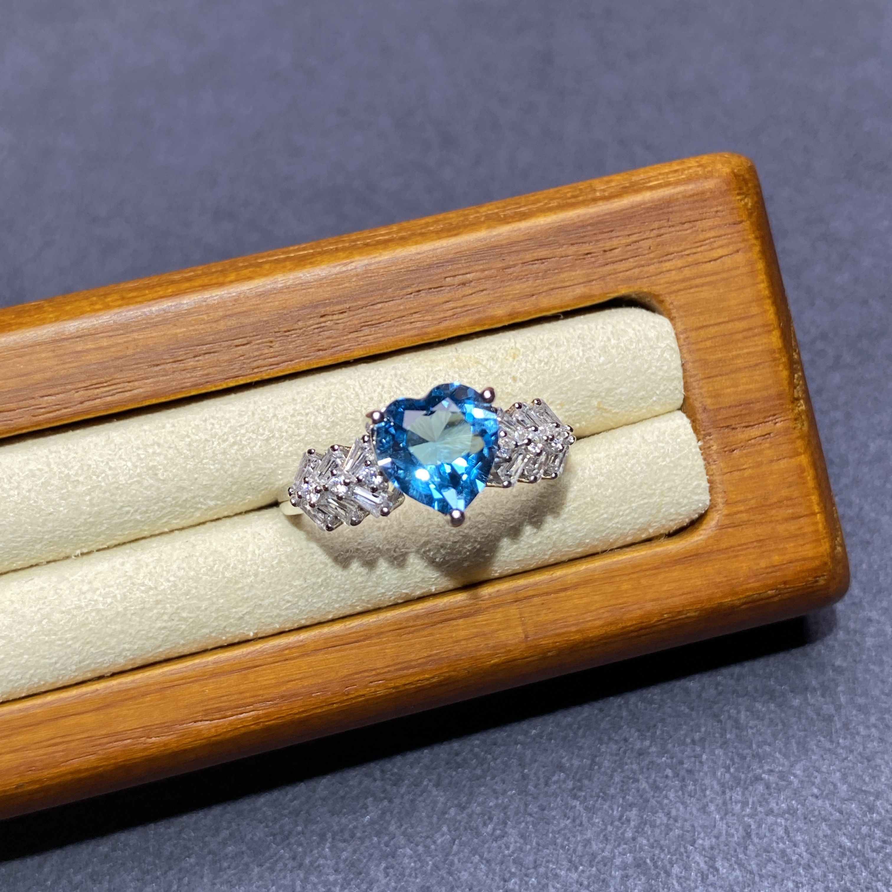 爱心瑞士蓝托帕石戒指颜色支付方式买家服务立即订购加入进货单爱心